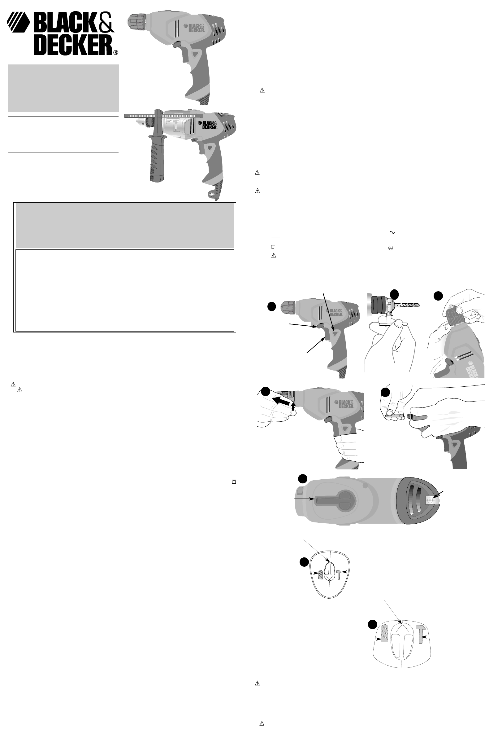 Black Decker Drill DR220 User Guide ManualsOnline