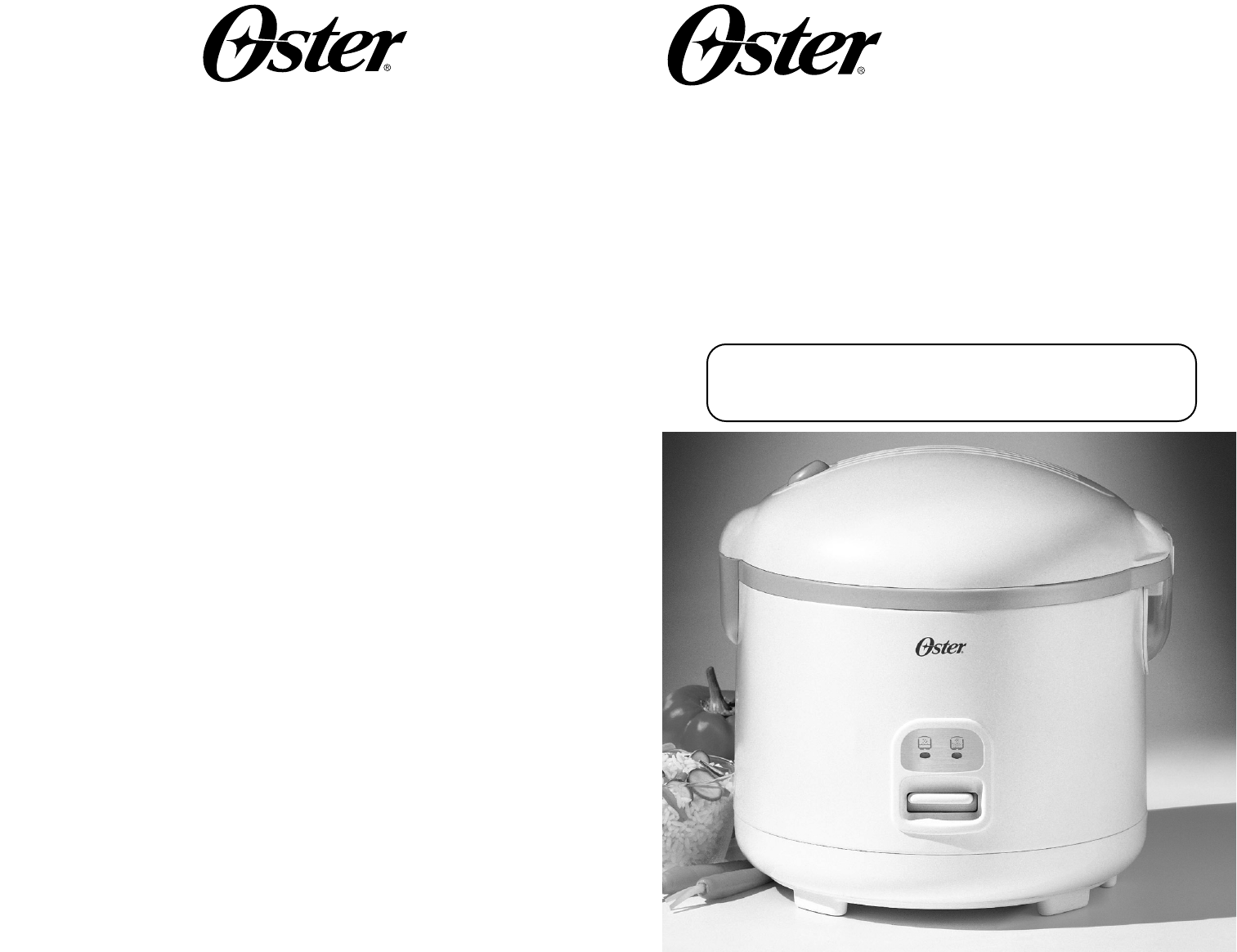 Oster Rice Cooker 4715 User Guide | ManualsOnline.com