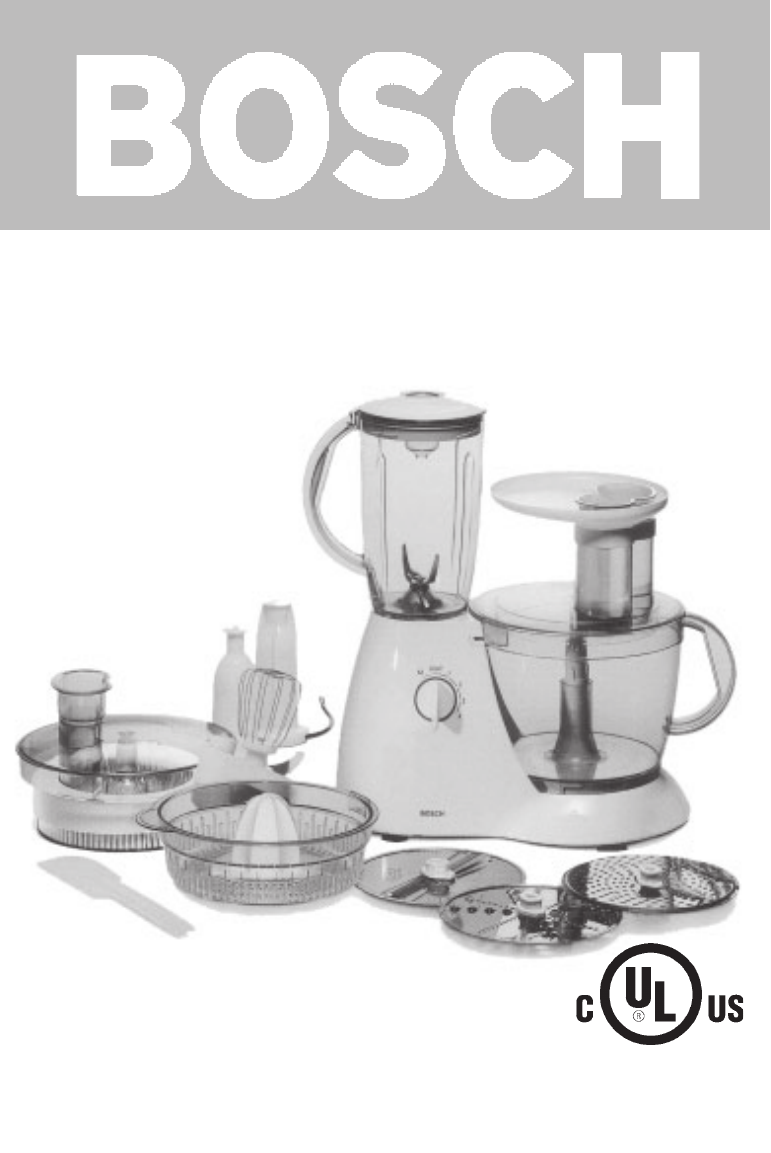 Bosch Appliances Blender UC MCM 5100 User | ManualsOnline.com