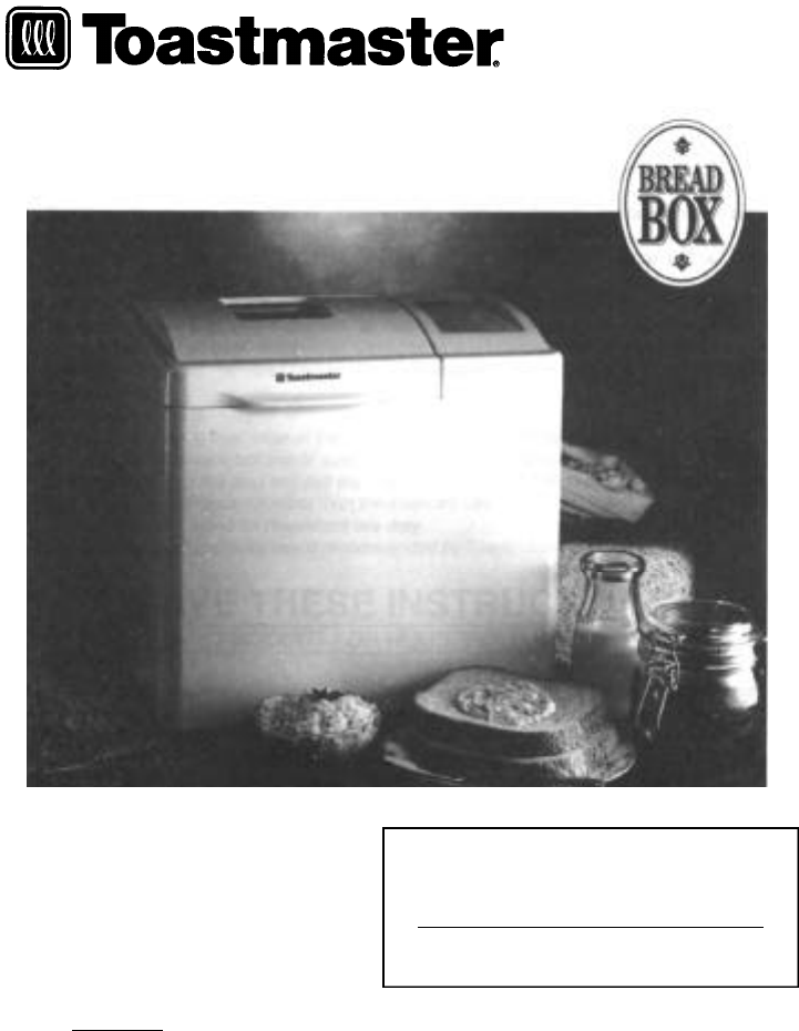 George Foreman Breadmaker Instruction Manual