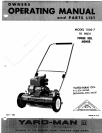 Free Yard-Man Lawn Mower User Manuals | ManualsOnline.com