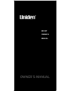 UB359 Handheld Scanning Receiver User Manual Main Page - Uniden