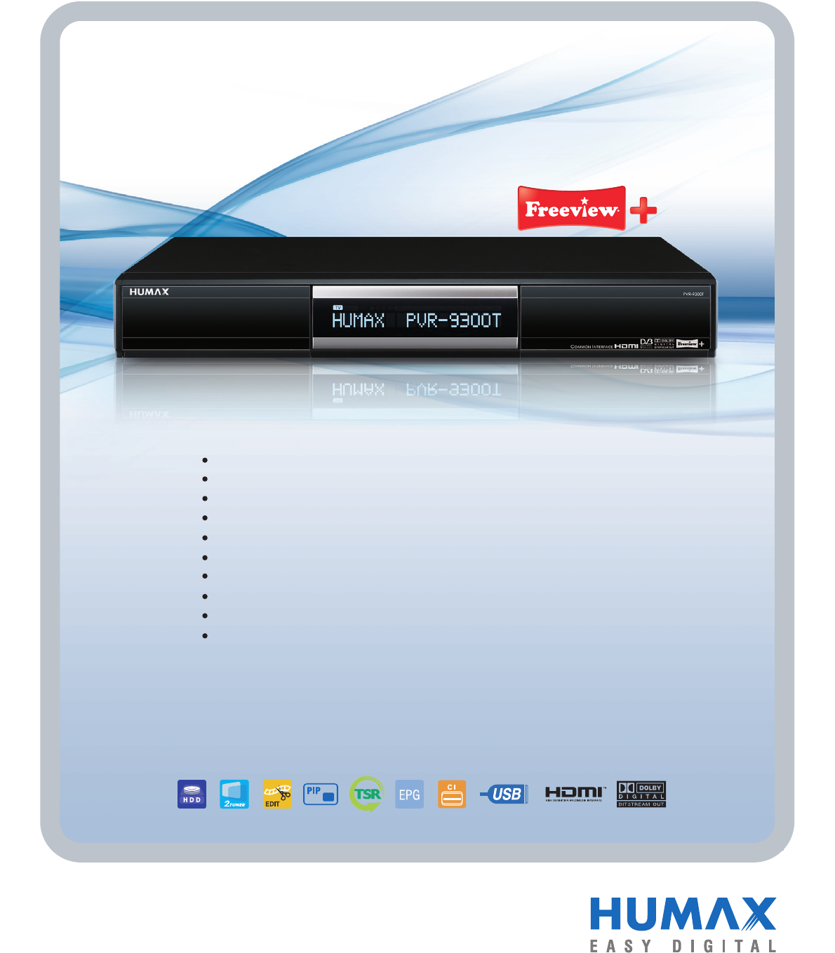 Humax humax freeview recorder 9300T 