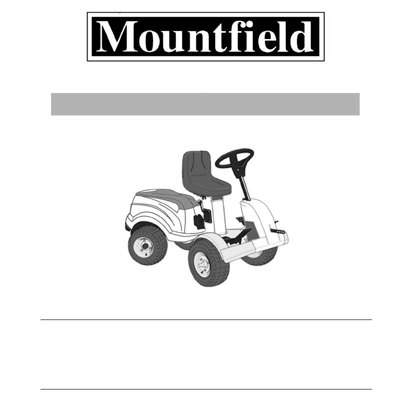 Mountfield lawn mower service manual
