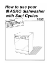 Asko manuals dishwasher