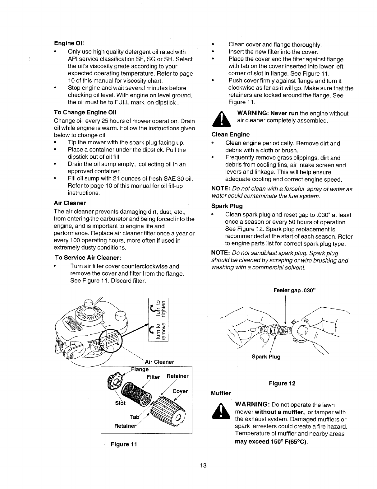 Page 13 of Sears Lawn Mower 247.38824 User Guide | ManualsOnline.com