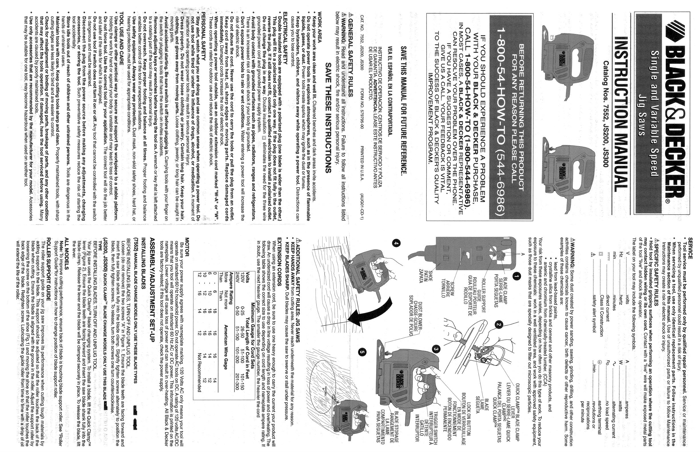 User manual Black & Decker TO1755SB (English - 2 pages)