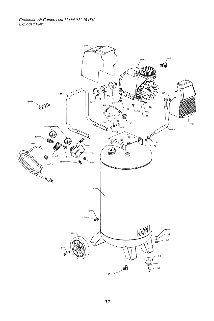 Page 11 of Sears Air Compressor 921.16471 User Guide | ManualsOnline.com