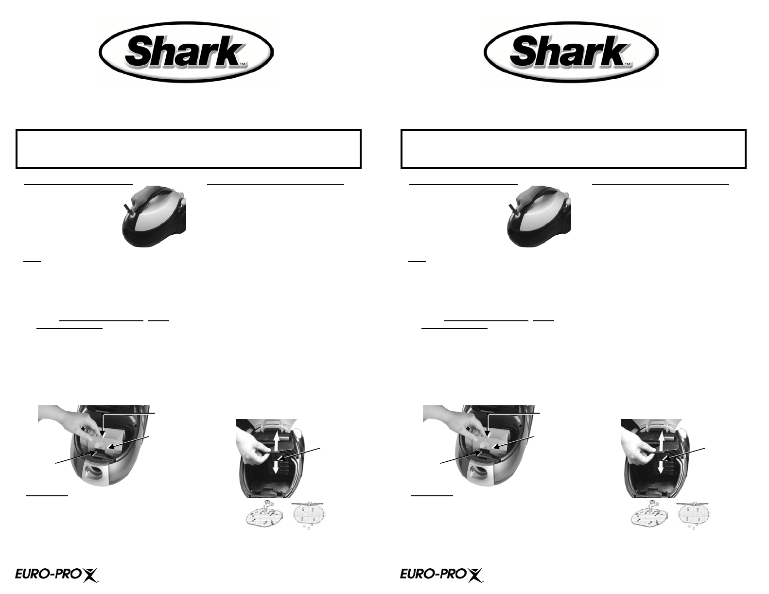 Shark Vacuum Cleaner EP709 User Guide