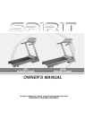 Free spirit treadmill parts