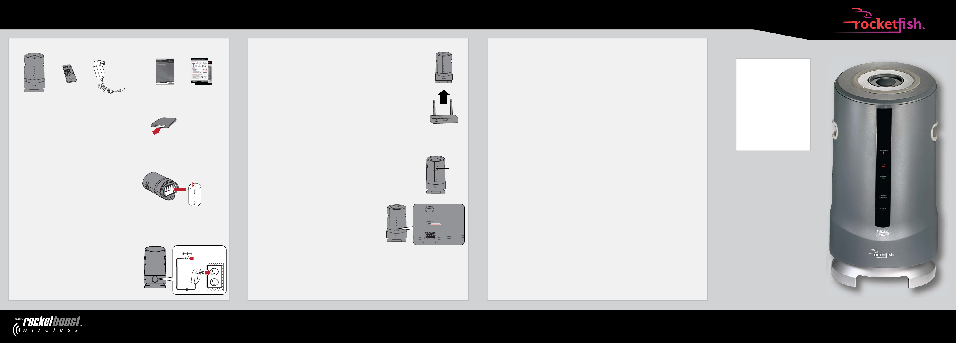 Rocketfish wireless speaker kit clearance troubleshooting