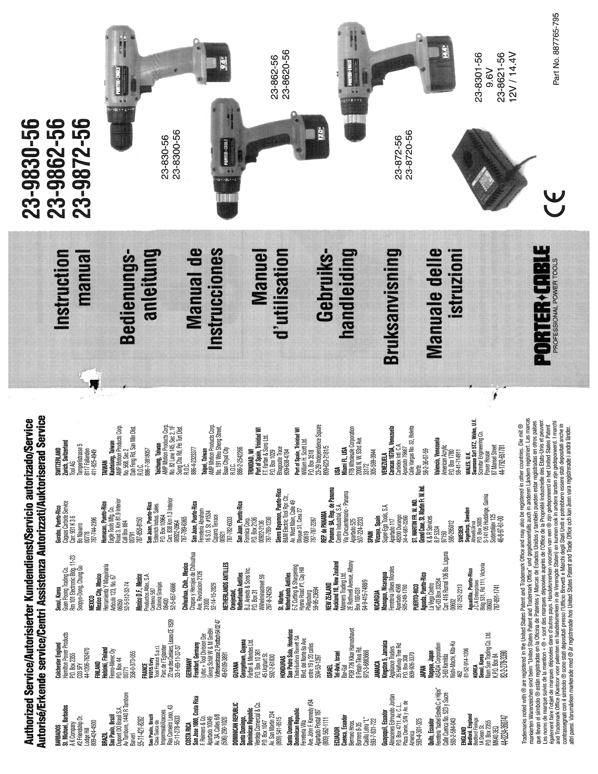 Porter-Cable Drill 23-862-56 User Guide | ManualsOnline.com