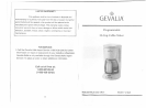 Gevalia Coffeemaker C-60A User Guide : Free Download, Borrow, and Streaming  : Internet Archive