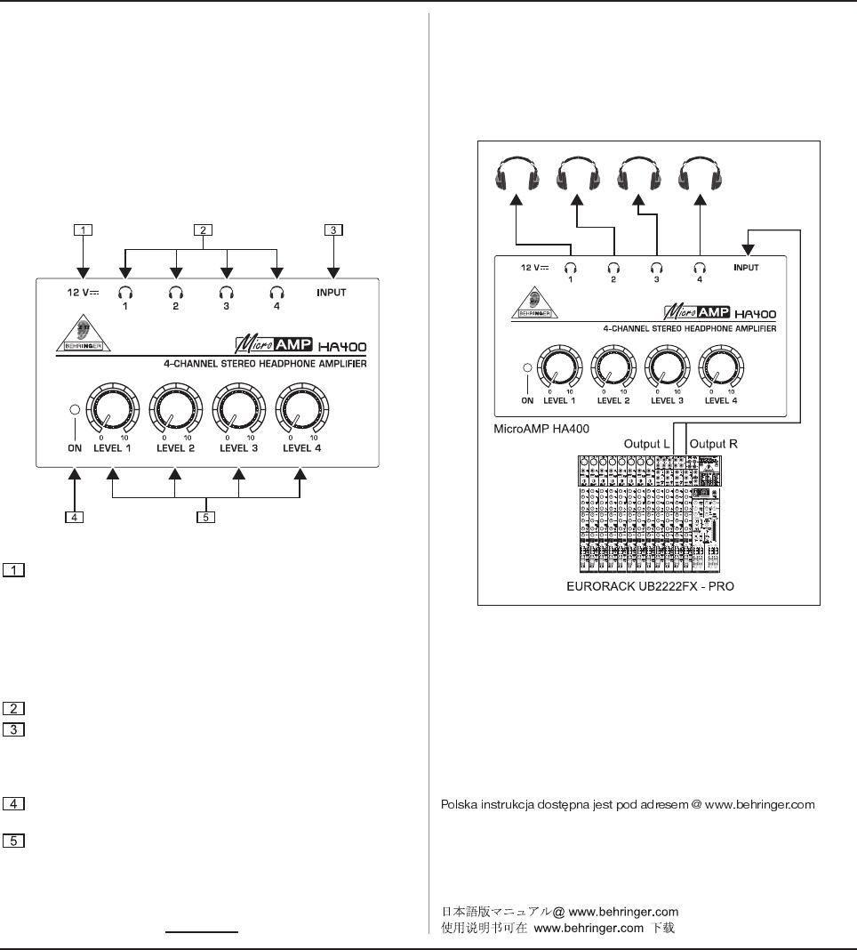 Схема behringer ha400