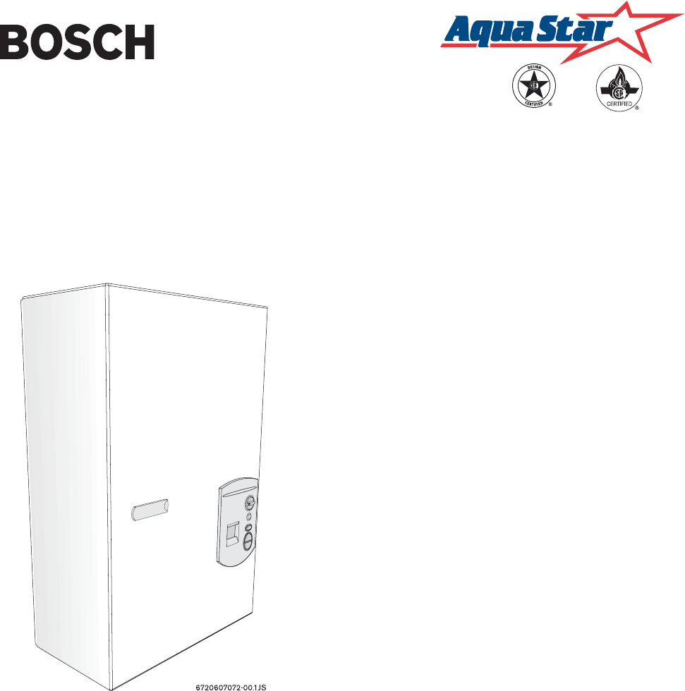 Bosch Appliances Water Heater 2400E NG User Guide ManualsOnline