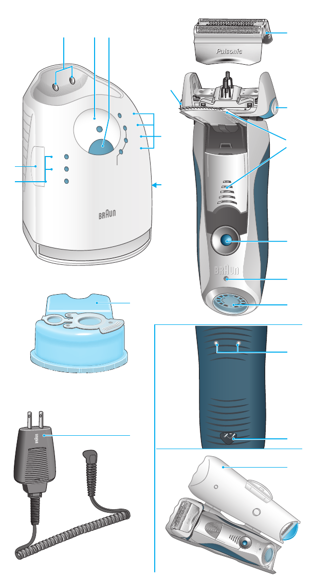 Page 3 of Braun Electric Shaver Series 7 790cc-4 User Guide