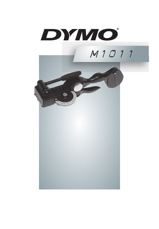 Dymo Printer M1011 User Guide | ManualsOnline.com