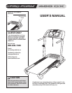 Free ProForm Treadmill User Manuals | ManualsOnline.com