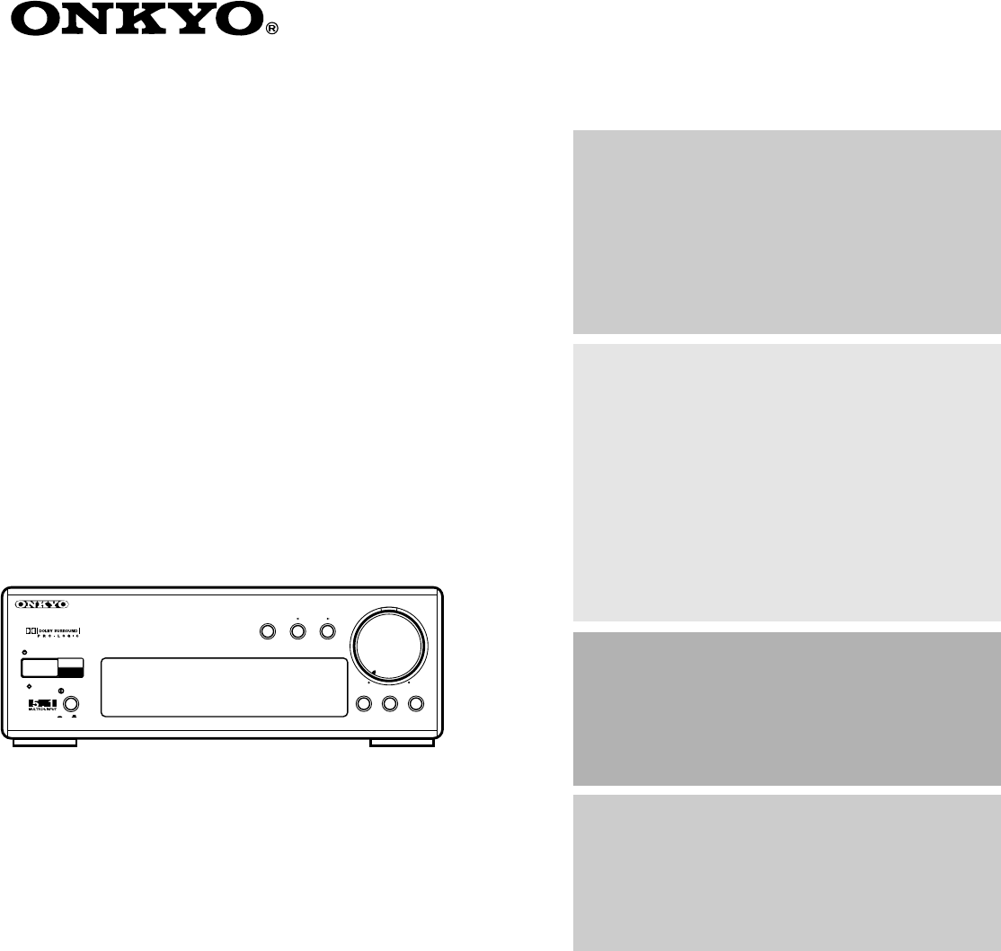 Onkyo Stereo Receiver ED-205 User Guide | ManualsOnline.com