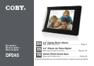 Coby picture frame manual dp700wd