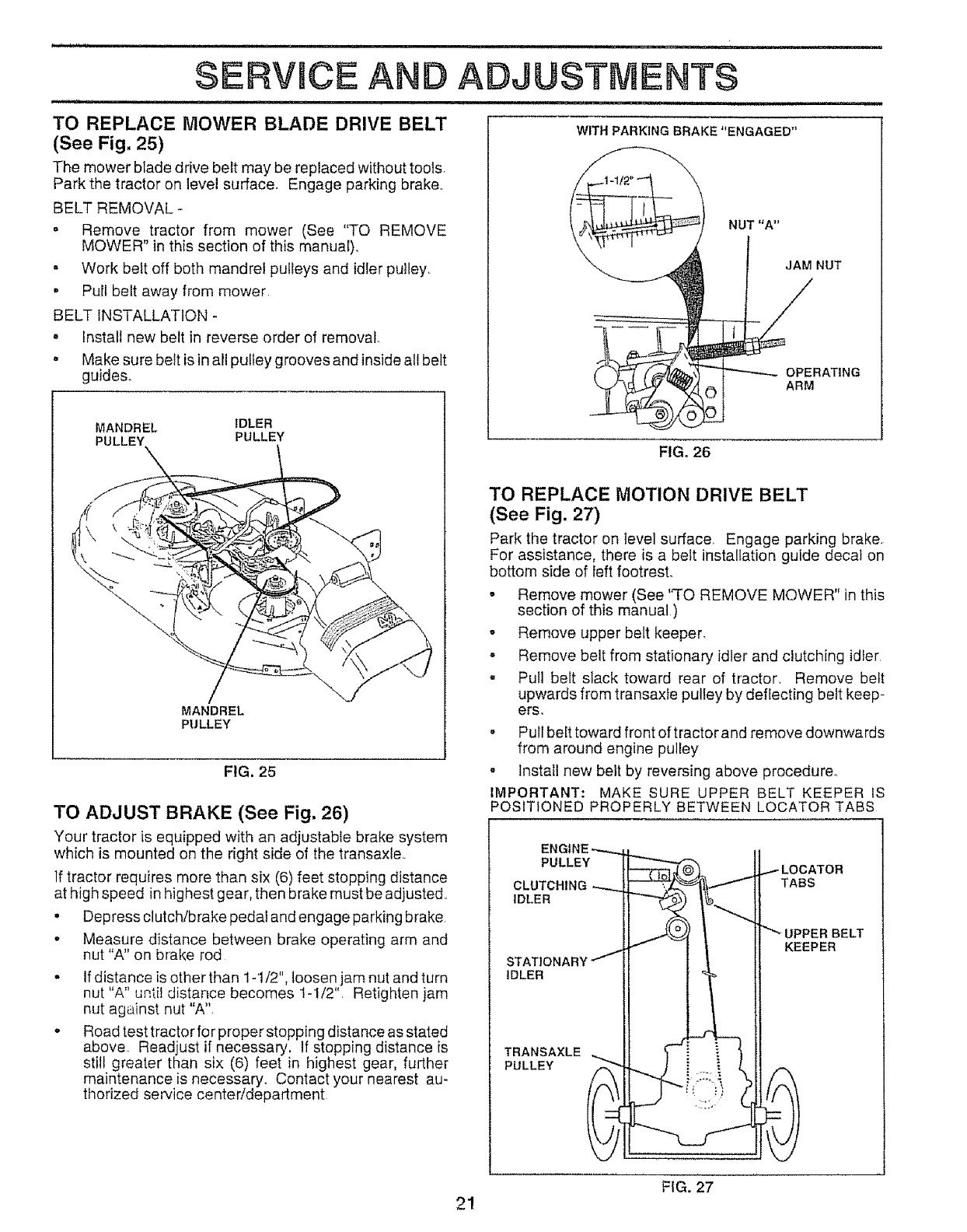 Page 21 of Sears Lawn Mower 917.257651 User Guide | ManualsOnline.com