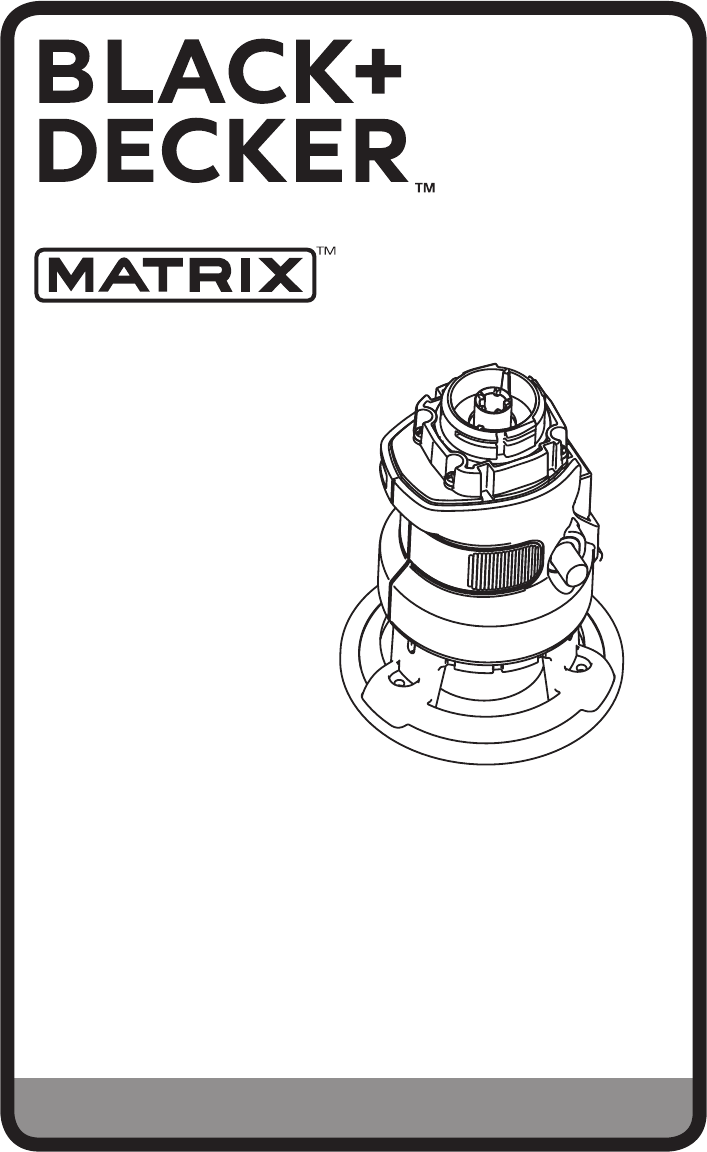 Black & Decker BDCMTR Matrix Router Attachment