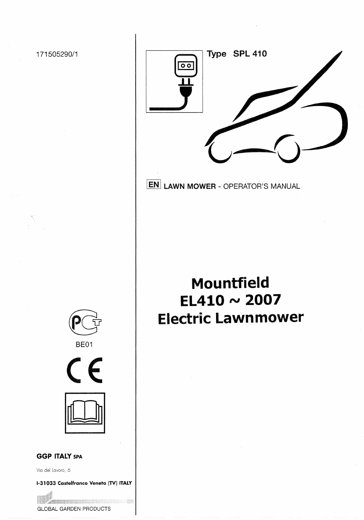 Mountfield lawn mower service manual