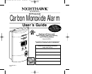 Nighthawk carbon monoxide detector user manual