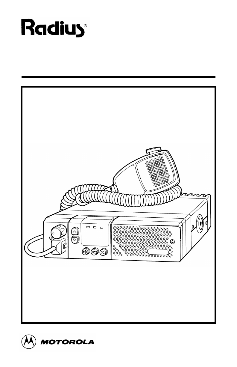 Motorola Radius M110 Manual Treadmill