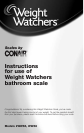 CONAIR TH100 Thinner Analog Bathroom Scales Instructions