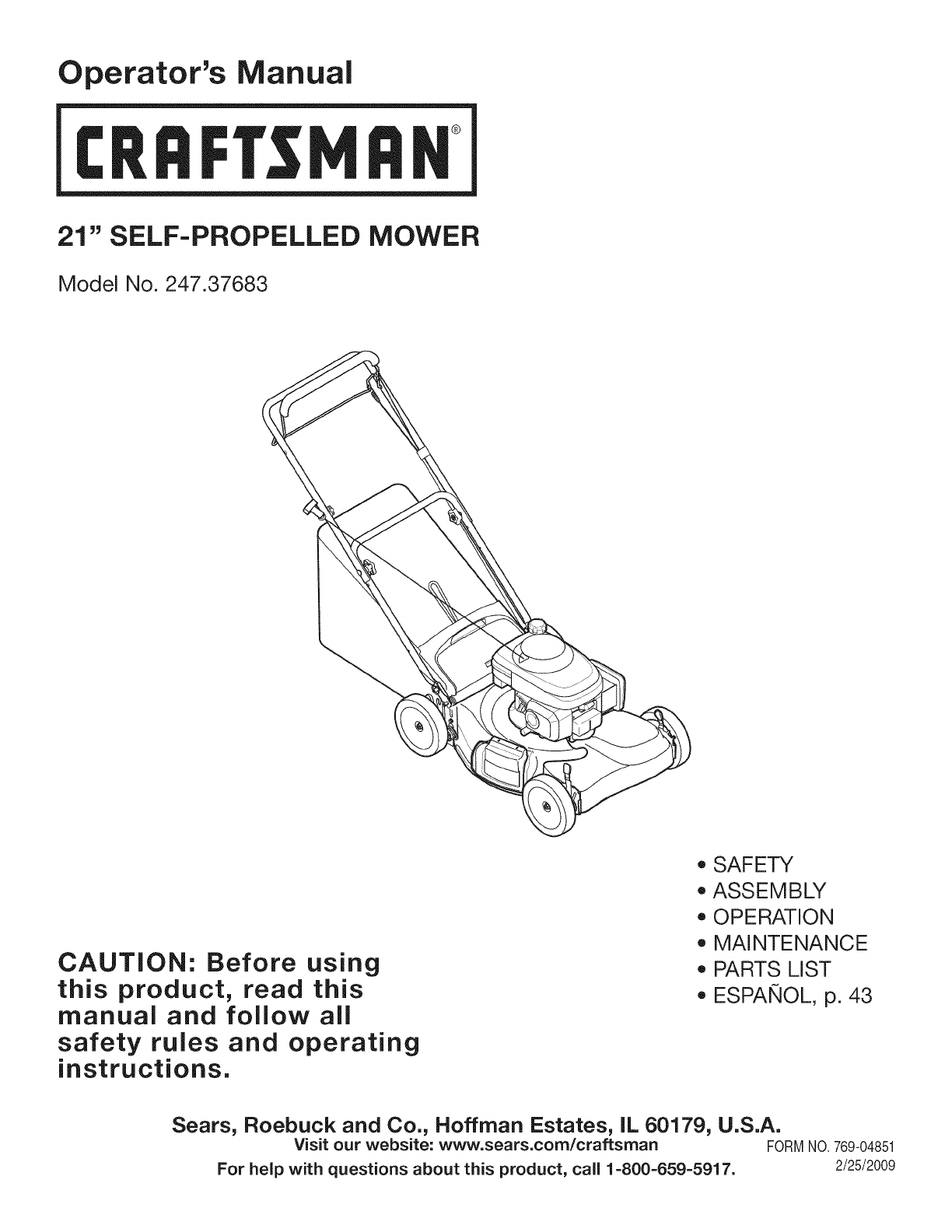 2007 craftsman dys 4500 manual
