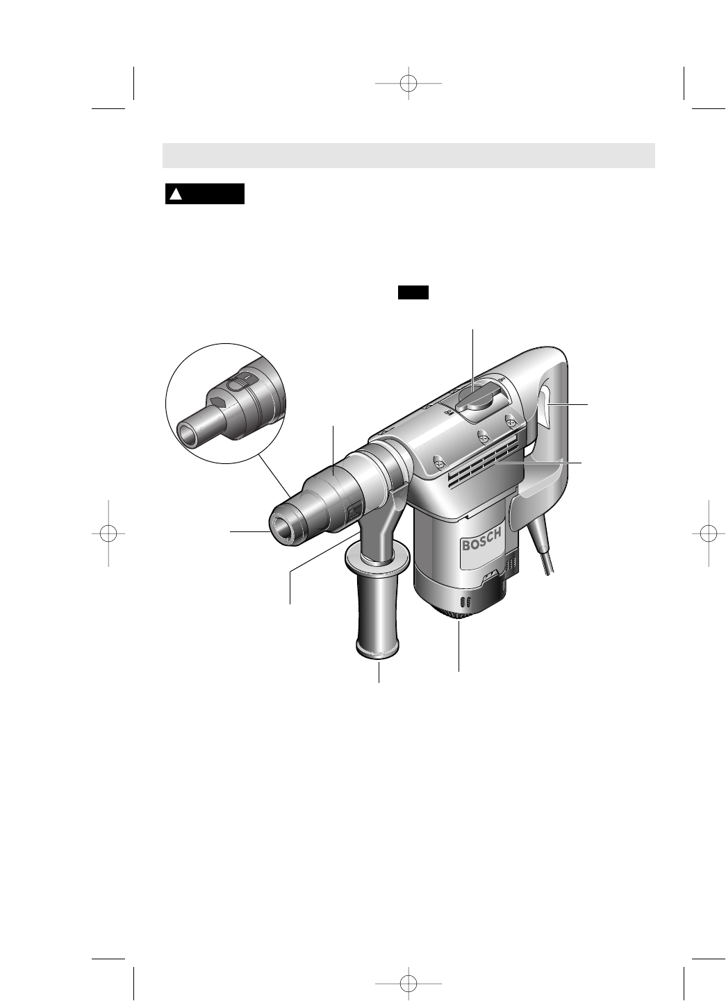 Page 6 of Bosch Power Tools Power Hammer 11247 User Guide