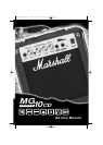 Marshall Amps Mg100dfx Manual