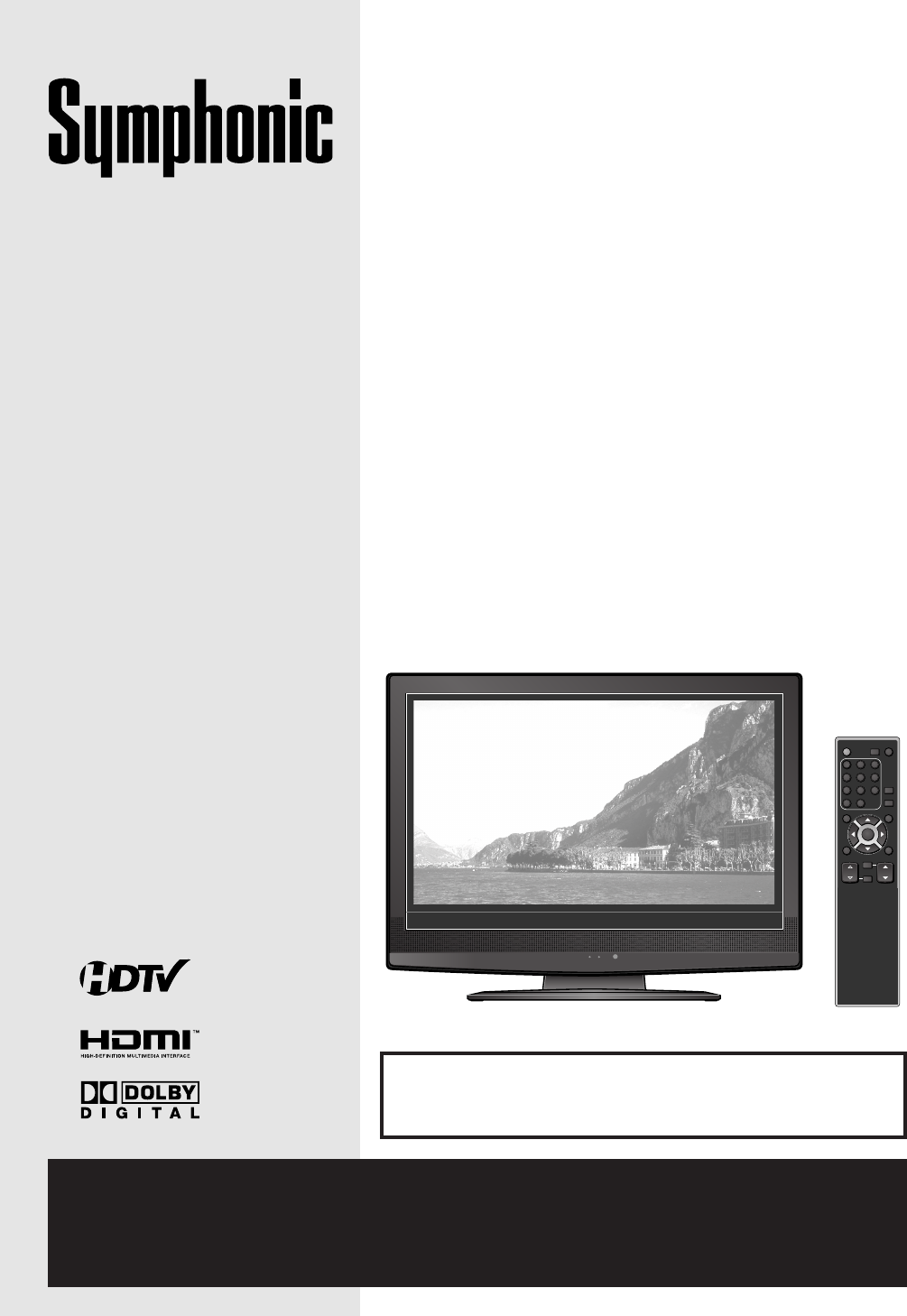 Symphonic Flat Panel Television WF32L6 User Guide | ManualsOnline.com