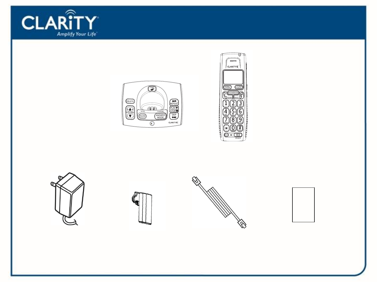 Page 4 of Clarity Cordless Telephone D613 User Guide | ManualsOnline.com
