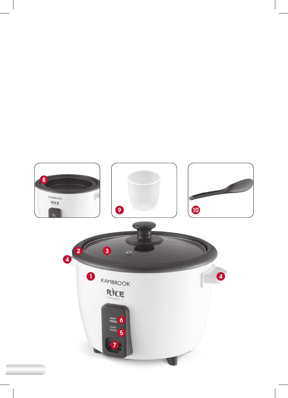 Page 6 of Kambrook Rice Cooker KRC8 User Guide ManualsOnline