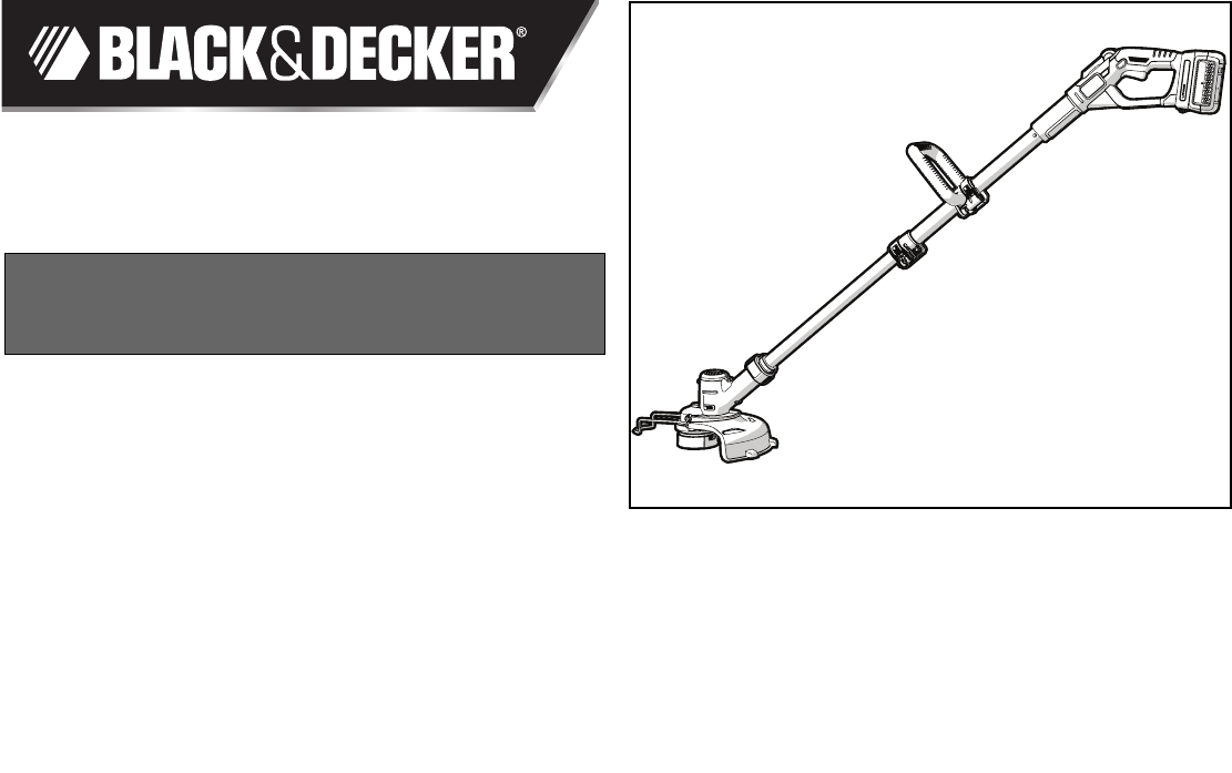 Black & Decker Trimmer LST136 User Guide