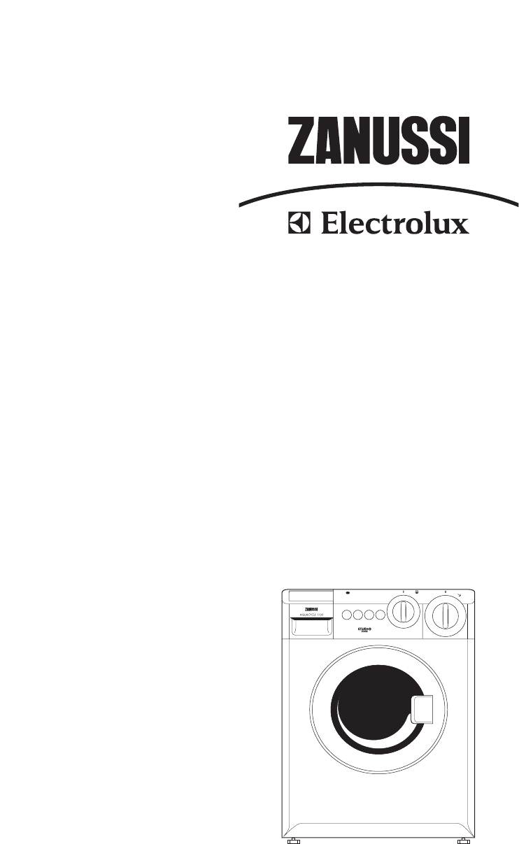 zanussi washing machine manual