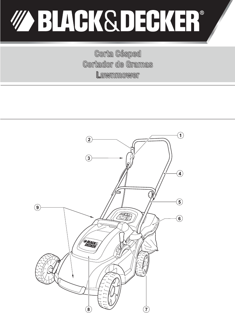 Black Decker Lawn Mower GR3800 User Guide ManualsOnline