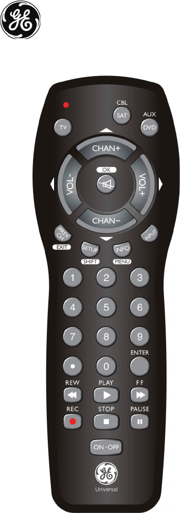 Ge 24991 V4 Universal Remote User Manual