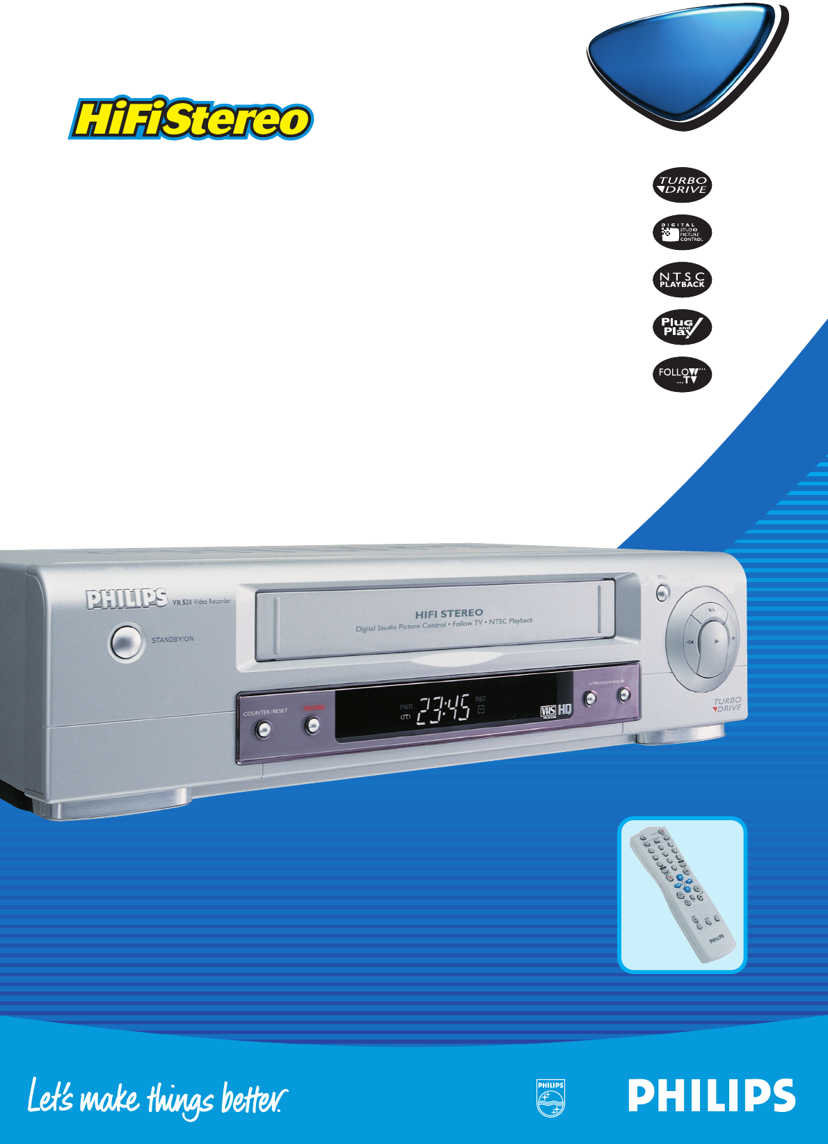 Philips VCR vr530 User Guide |