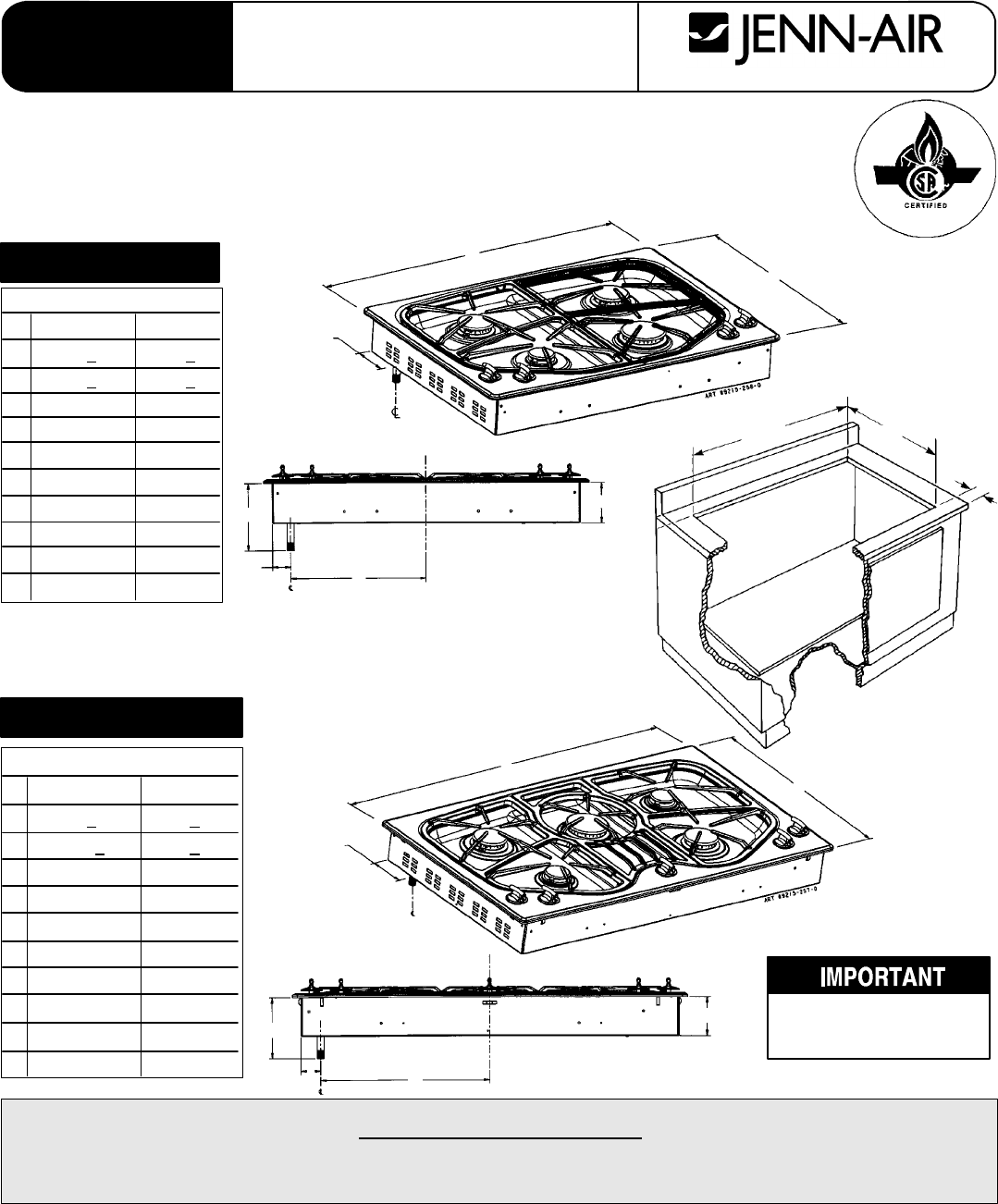 Jenn Air Cooktop Jgc8430 User Guide Manualsonline Com