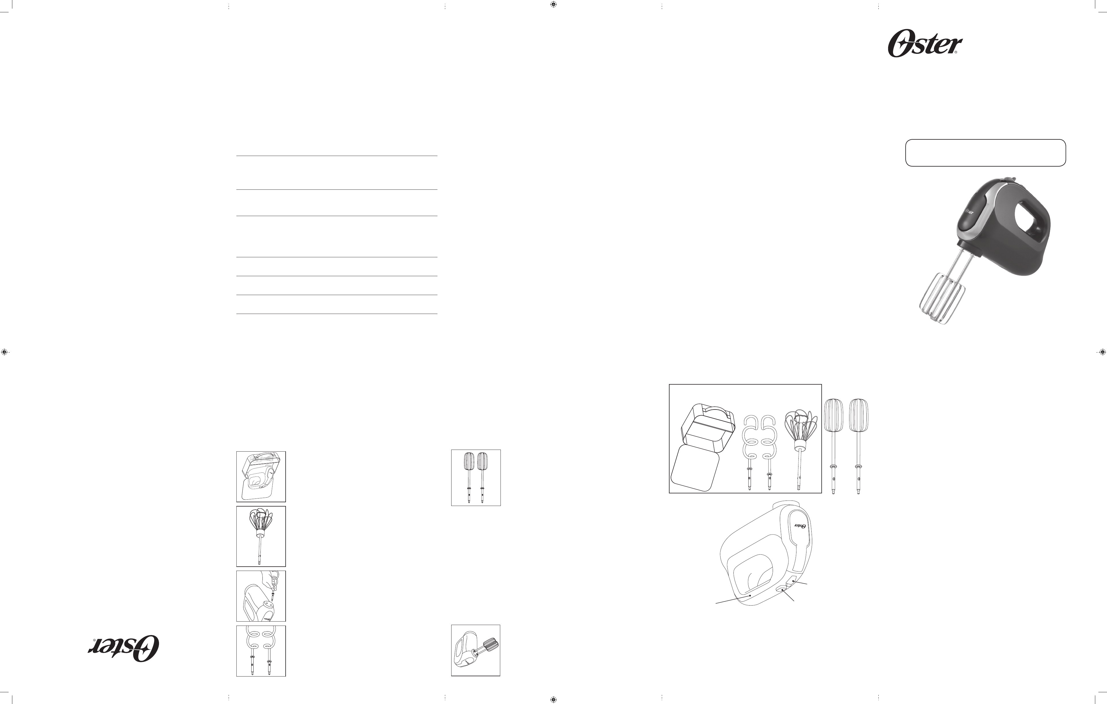 Hand Mixer Instruction manual