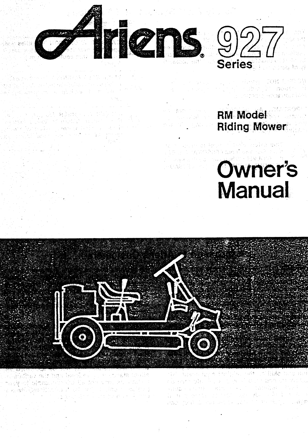 Ariens Lawn Mower 927 Series User Guide | ManualsOnline.com