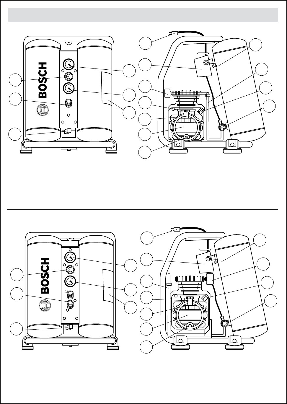 Page 6 of Bosch Power Tools Air Compressor CET4 20W User Guide