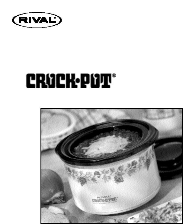 Rival Crock Pot Stoneware Slow Cooker 1Qt 3200 3205 3215
