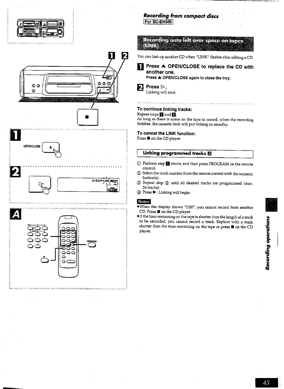 Page 43 of Technics Stereo System SC-EH600 User Guide | ManualsOnline.com