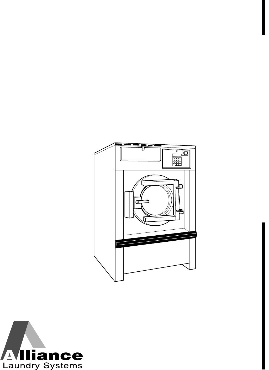 Alliance Laundry Systems UF85PV Washer User Manual