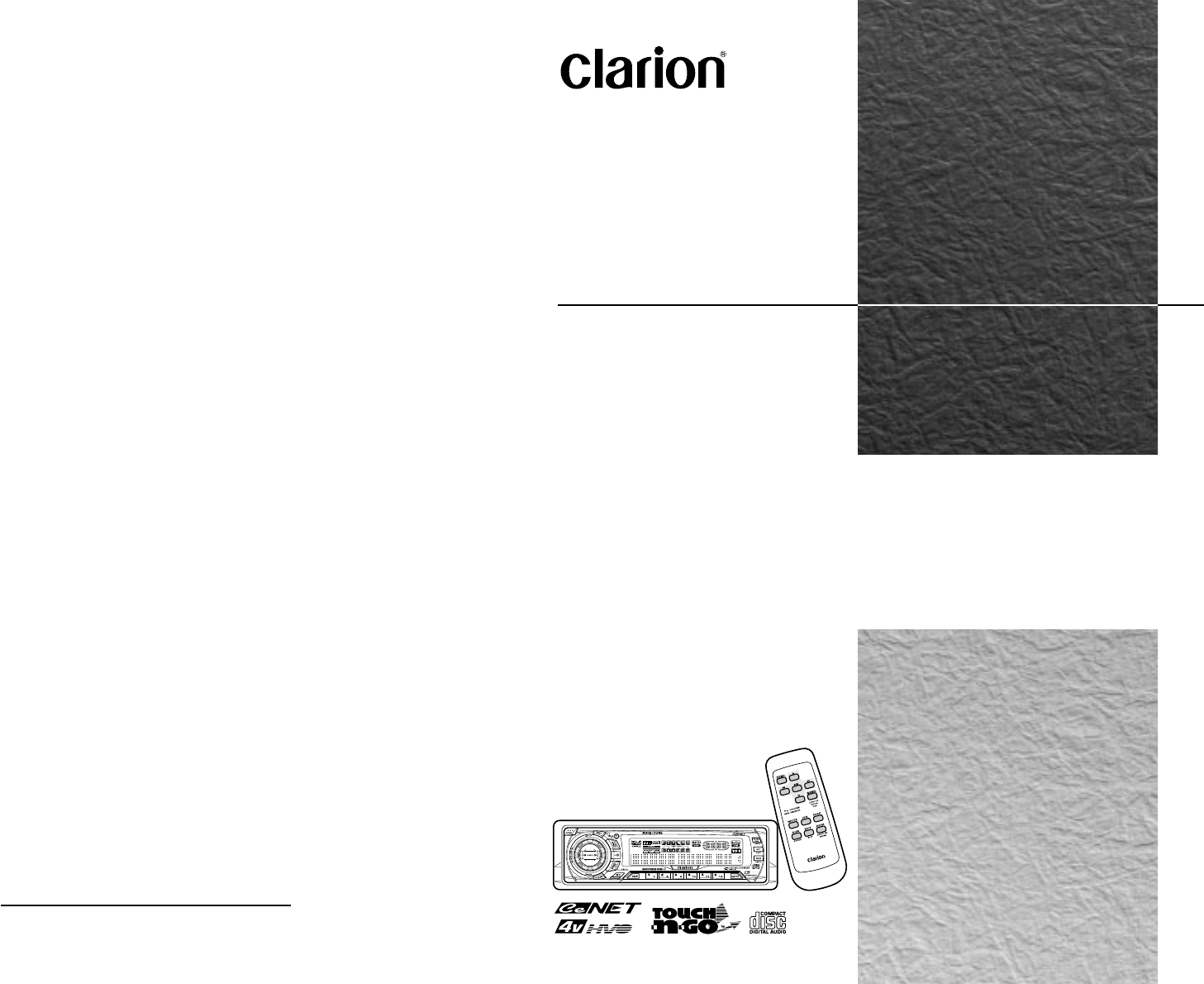 Clarion Drb2475 Car Stereo System User Manual