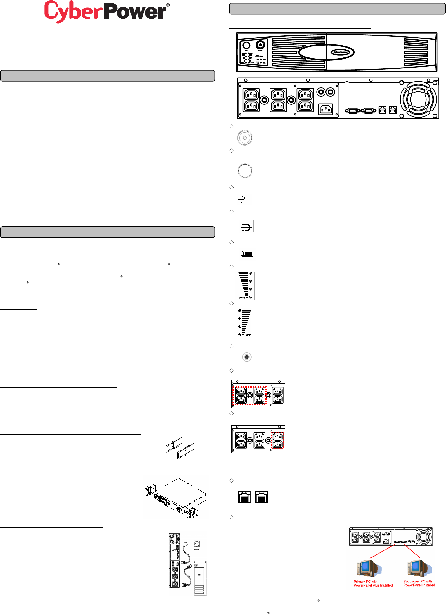 CyberPower Systems Power Supply 1500VA User Guide | ManualsOnline.com